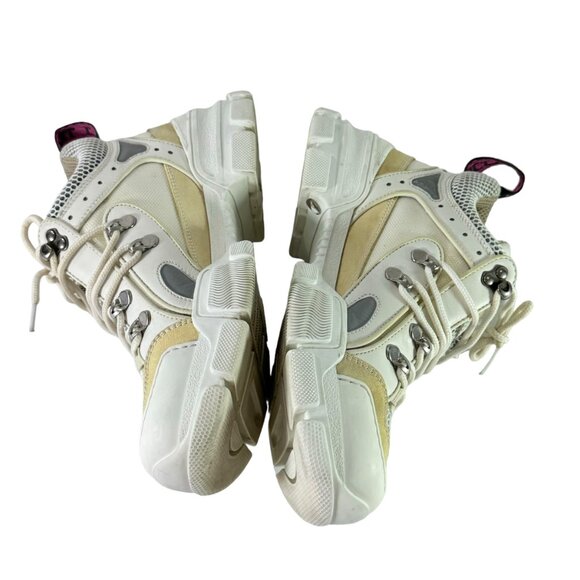 GUCCI White Leather & Mesh Flashtrek Women's Sneakers Made in Italy 38 - 8US - Picture 9 of 12